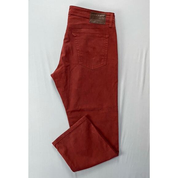 AG The Graduate Tailored Leg Sateen Jeans. Red, Men's 34X28. Runs Big. GUC! - Picture 1 of 9